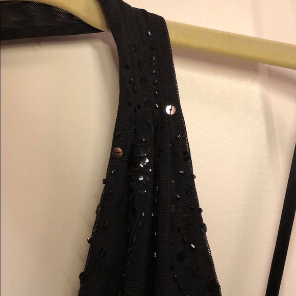 BCBGMaxAzria sequined halter, medium - Picture 3 of 6